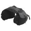 Bicycle Rear Seat Bag Black Large Capacity Canvas Waterproof Elastic