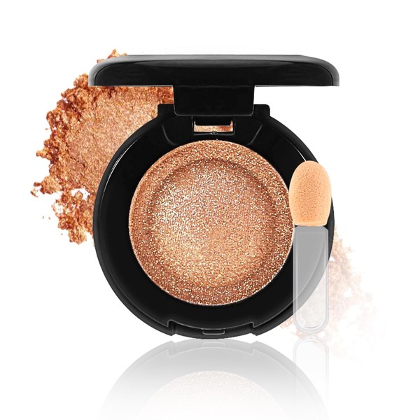 Apooliy Single Glitter Eyeshadow Powder,Highly Pigmented Cream Shimmer Eye shadow,Waterproof