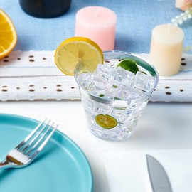 100 Pack Silver Plastic Cups, 9 oz Clear Plastic Cups Tumblers, Elegant Silver Rimmed Plastic Cups, Disposable Cups with Silver Rim Perfect for Wedding, Thanksgiving Day, Christmas Party Cups