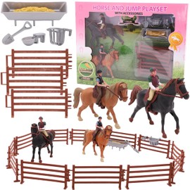 Toyland® Horse & Jump Fence Play Set with Accessories - Horse Toy