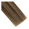 Full Shine Extensiones Cabello Natural 20pz Castaño Medio Con 16in