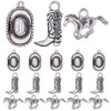 SUNNYCLUE 1 Box 90Pcs Western Cowboy Charms 3D Miniature Cowboy
