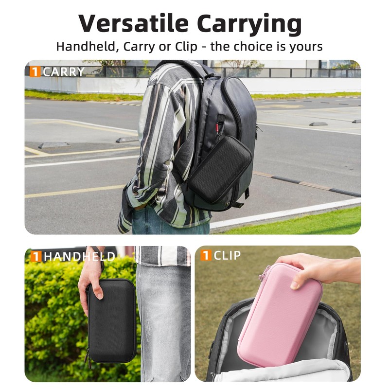 BRDRC Osmo Pocket 3 Case, Portable Carrying Bag Protective Hard