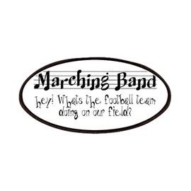 CafePress Marching Band Patches 4"x2" Printed Novelty Applique Patch