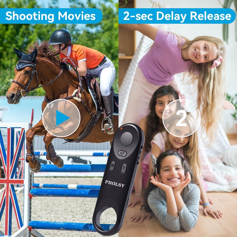 PHOLSY BR-E1 Bluetooth Camera Remote Control Wireless Remote Shutter Release