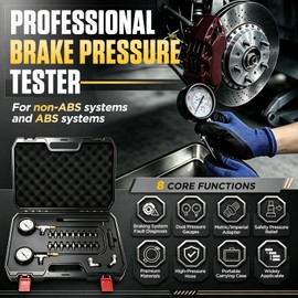 Brake Pressure Tester, Universal ABS/Non-ABS Brake System Pressure Test Kit