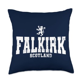 I Love Falkirk Falkirk Scotland Scottish Flag Lion Rampant Caledonia Throw Pillow, 18x18, Multicolor