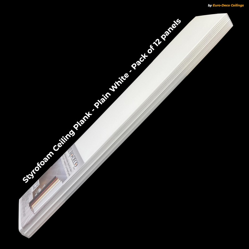 DIY Glue Up Ceiling Tiles Panel/Planks - 39.3" x 6.5",