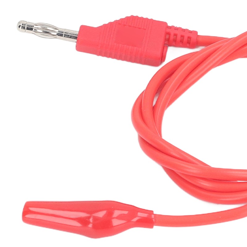 4mm Banana to Crocodile Clip Test Lead Stackable Soft Flexible