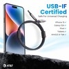 AT&T 6ft USB-C Cable for Fast Charging and Data Transfer
