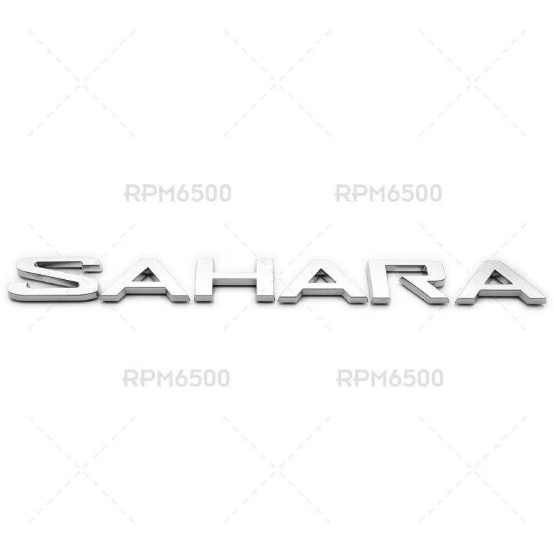 Mopar 18-22 JEEP WRANGLER JL (2) Silver SAHARA EMBLEM NAMEPLATE