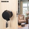 TEMEILI Round Door Handle Locking Device, Door Handle Lock Cover,