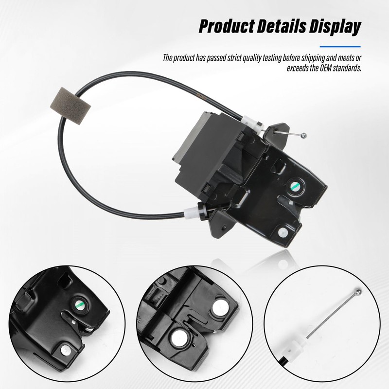 Trunk Lid Latch Lock w/Cable Trunk Lock Assembly Fits for