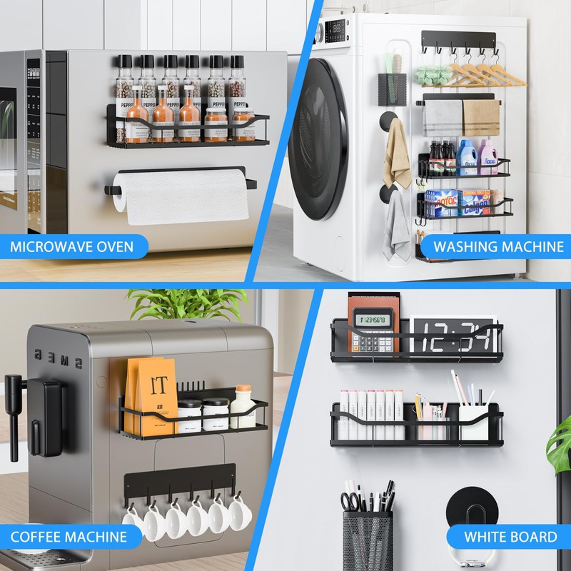 Multifunctional Magnetic Shelf for Washing Machine, Refrigerator, Microwave, and Any