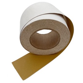 Rollo de papel de lija autoadhesivo de grano 180, papel de lija pegajoso de 2-3/4 pulgadas x 20 yardas, rollo de papel de lija de óxido de aluminio, PSA de esmeril para muebles de madera, pulido de metal y carpintería