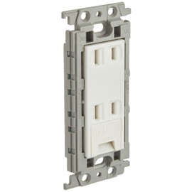 Panasonic WTF15324WK Embedded Earth Terminal Double Outlet with Insulated Frame, White