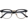 Kelens Myopia Glasses Half Frame Computer Glasses Retro Myopia Nerd