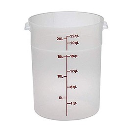 Cambro (RFS22PP190) 22 qt Round Graduated Food Storage Container - Camwear®