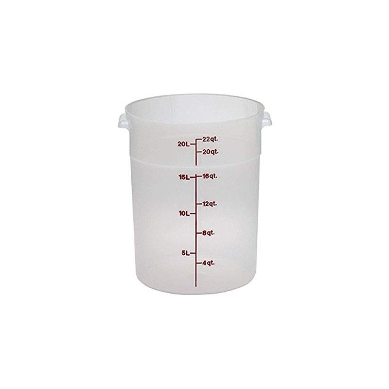 Cambro (RFS22PP190) 22 qt Round Graduated Food Storage Container -