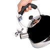 3077-BK Uniware Heavy Duty Stainless Steel Whistling Kettle (Black)