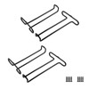 GeLive 7 Inch Wine Glass Holder Under Cabinet Stemware Rack