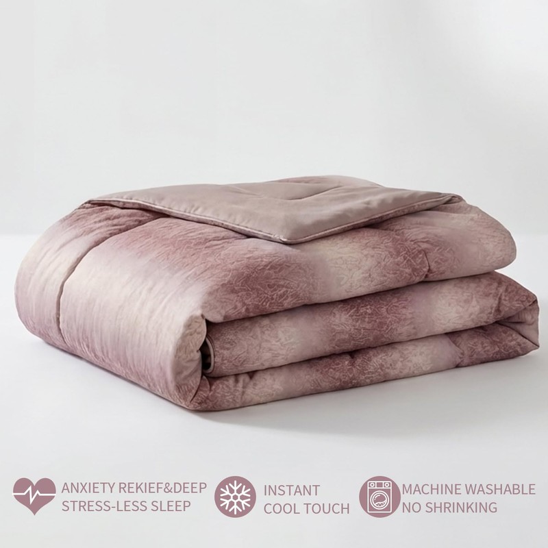 Cooling Blanket for Hot Sleepers, Summer Lightweight Blanket, Full Size