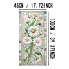 HOMETITUTE Floral Daisy Window Privacy Film Stained Glass Window Film