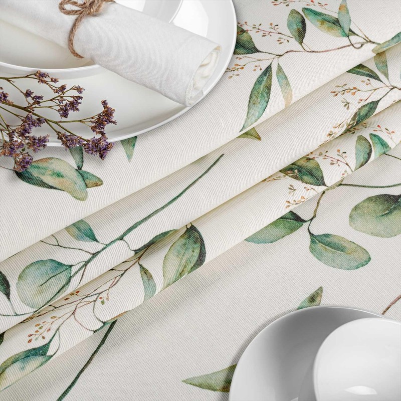 Fabric Tablecloth, Table Linen, Textile, Cotton, Polyester, Fabric, Washable, Easy