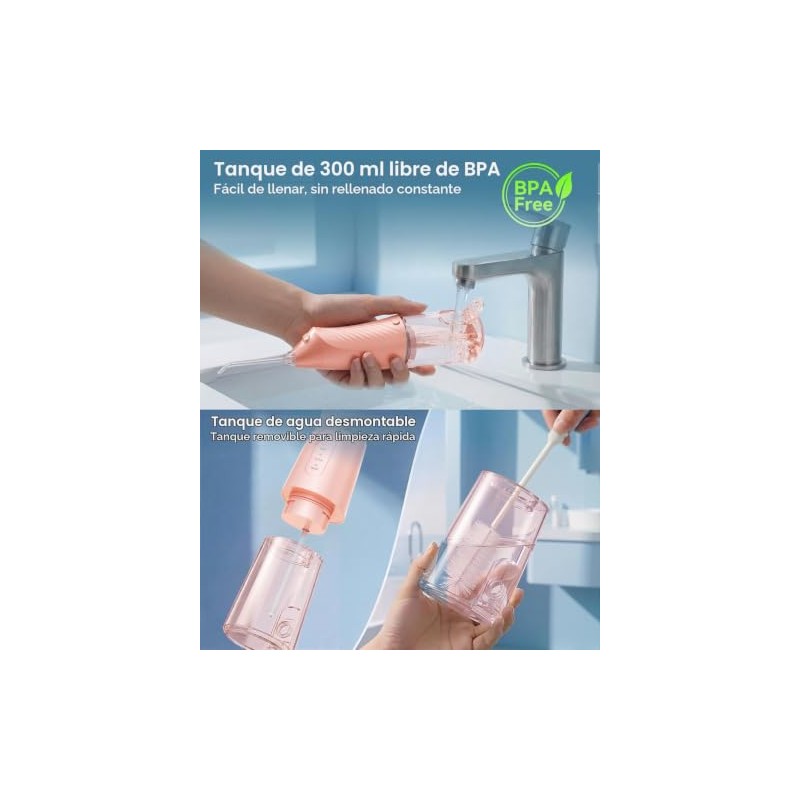 Onlyone - Irrigador bucal portátil Onlyone con 3 ajustes y