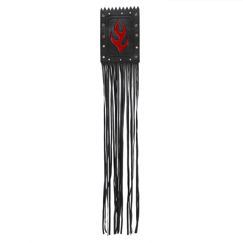 Akozon Leather 2 Universal Motorcycle Handlebar Tassel Fringe Handle Lever