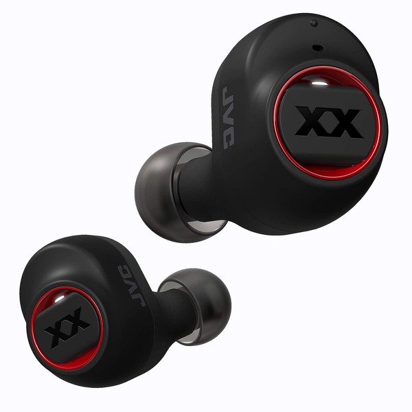 JVC HA-XC50T-B Fully Wireless Earphones, XX Series, 0.2 oz (5.6 g), Compact, Lightweight Body, Up to 14 Hours Playback, Waterproof, Dustproof, Shock Resistant, Tough Body, Bluetooth Ver. 5.0 Compatible, Black