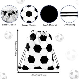 JIVIMOCO 12 Pieces Style Football Candy Drawstring Bag Softball Football Basketball Volleyball Drawstring Bags