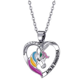 JennyWrenJewels UNICORN Necklace | Gifts for girls birthday, christmas, party | Jewellery Gift for daughter, niece, friend, sister, children