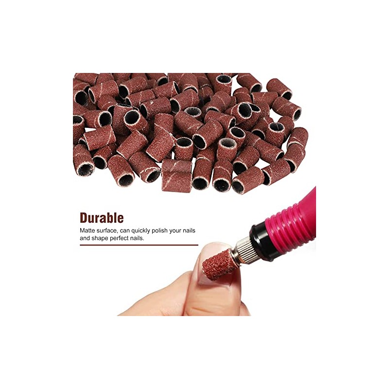 Sofibands Brown Sanding Bands Nail Drill Bits File Manicure -