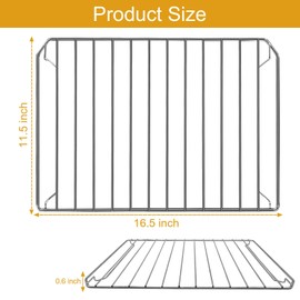 GWYXC Countertop Toaster Oven Replacement Parts for BLACK+DECKER 4 Slice Toaster Oven, 16.5×11.5 IN Food Grade Stainless Steel Toaster Oven Accessories Wire Rack Baking Rack, Dishwasher Safe
