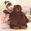 Huge Black White Brown Bear Soft Giant Stuffed Bear Toy