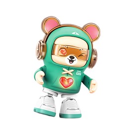 Light Music Dancing Bear Toy - Heart Bear Electric Dancing Walking Musical Toys | Dancing Bear with Cool Lights and Music for Girls and Boys 3+