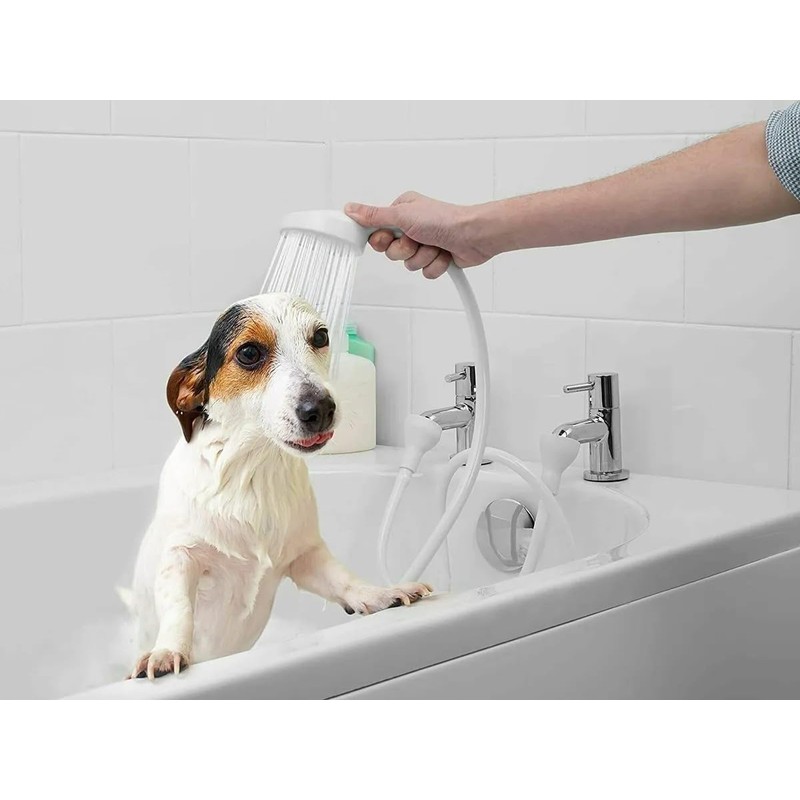 Portable Double Tap Sink Shower Head Hose, Shampoo Sprayer, 183