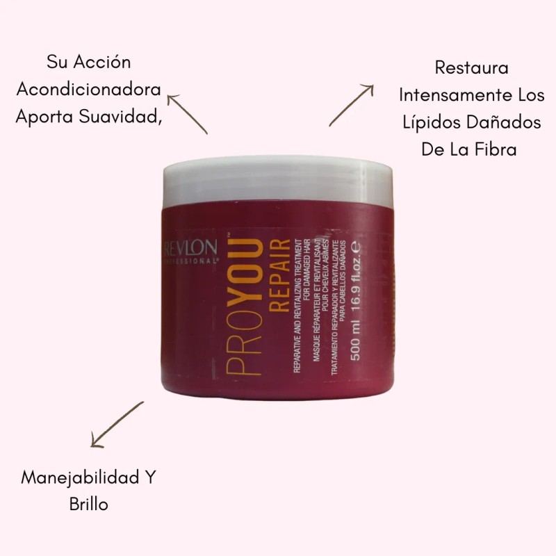 Tratamiento Reparador Para Cabello Dañado 500ml Proyourevlon