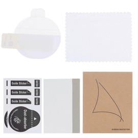 sourcing map 2pcs Watch Glass Screen Protectors 30mm HD High Definition Anti-Scratch Waterproof Ultra-Thin TPU Universal Smartwatch Screen Protective Film with Cloth Sticker Scraping Card