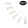 Waziaqoc 10PCS 5W 10 Ohm Ceramic Resistor Set, PCB Mount,