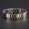 Double Strength Titanium Steel Magnetic Therapy Lose Weight Bracelet for