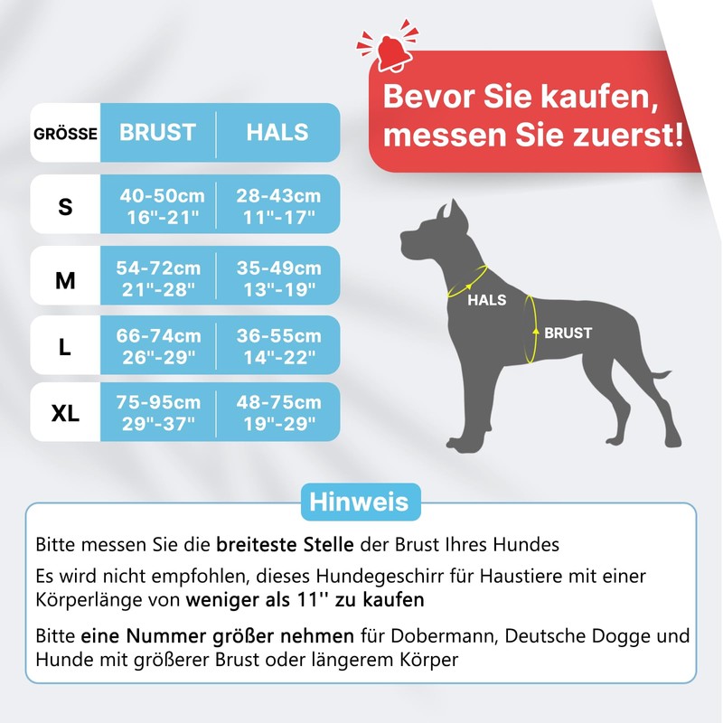 COMSLE Dog Harness No Pull Adjustable Soft Padded Dog Harness