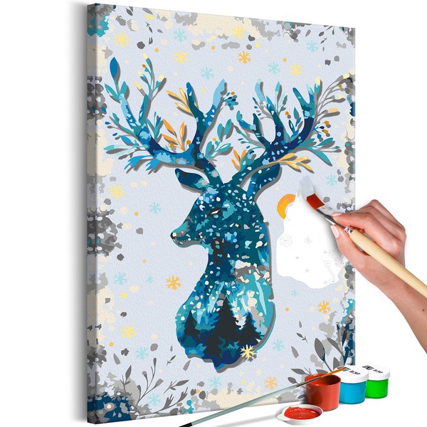 murando - Paint by Numbers Deer Winter Christmas 40 x