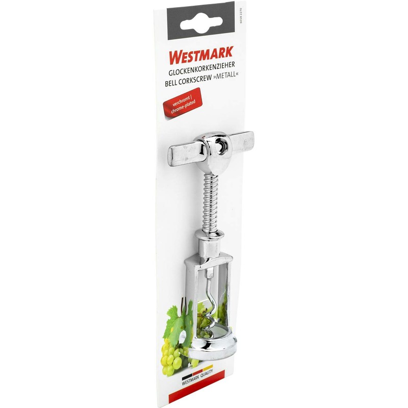 Westmark Glockenkorkenzieher, Wendel mit Seele, Stahl, Verchromt, 60182270