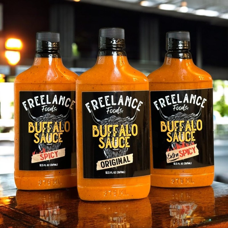 Buffalo Sauce Variety Pack, 12 oz Each – Original, Spicy,