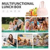 Veki Lunch Box for Women Men, Cute Reusable Insulated Lunch