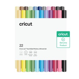 Cricut® Joy™ Dual-Sided Markers, Ultimate Set (22 ct) - 1.0mm Marker Tip + 0.4mm Fine Point Pen Tip - For use with Joy & Joy Xtra Machines