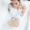Toalla Exfoliante de Baño Artibetter Beige de Lino 5 Piezas