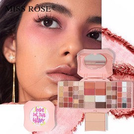 Kit de combinación de paletas de maquillaje profesionales, que incluye paletas de sombras de ojos profesionales de 64 colores y 13 juegos de cepillos de maquillaje